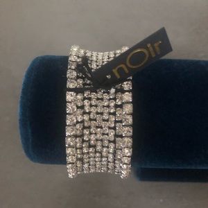 nOir Rhinestone Cuff